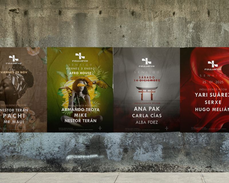 Diseño Cartelería: Indulgence